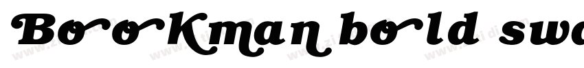 Bookman bold swash字体转换